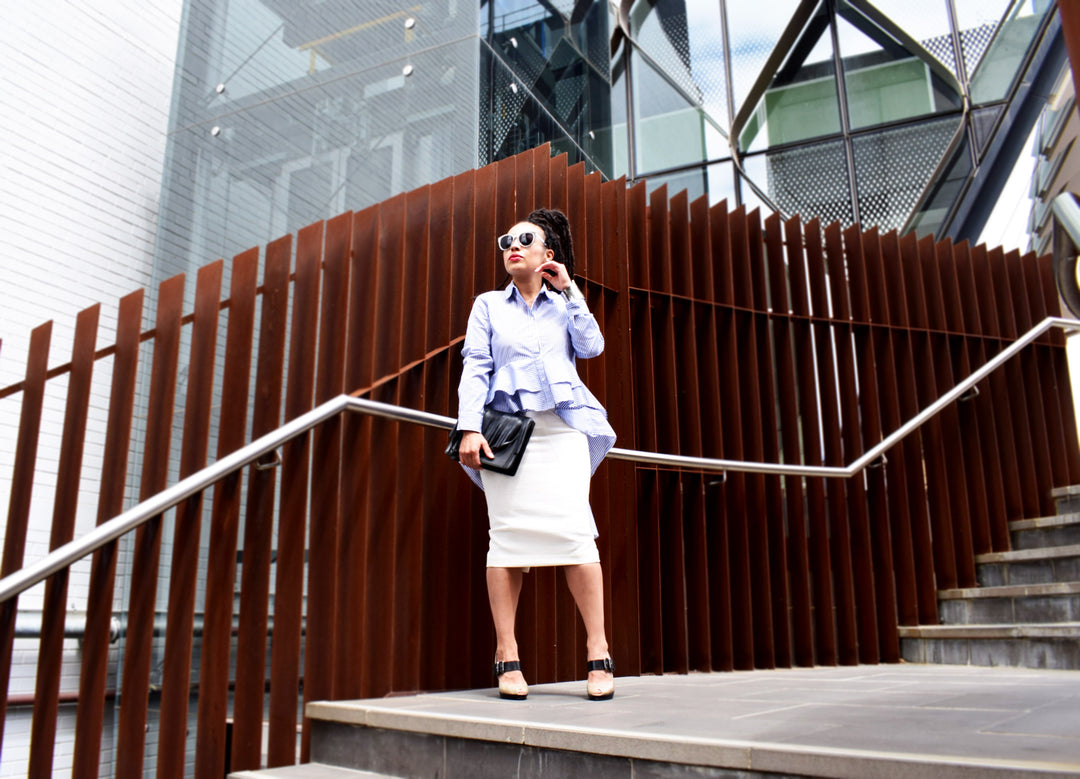 How To Style a Classic Pencil Skirt in an Edgy Way.