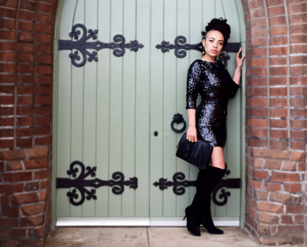 How to Wear Your Black Sequin Dress and Rock It!
