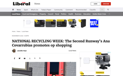 National Recycling Week: The Second Runway’s Ana Covarrubias promotes op shopping