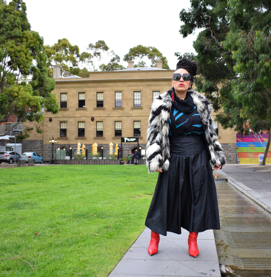 How to style your Faux Fur with something that isn’t jeans!