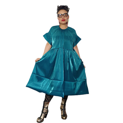 Jolly Dress Turquoise Organza