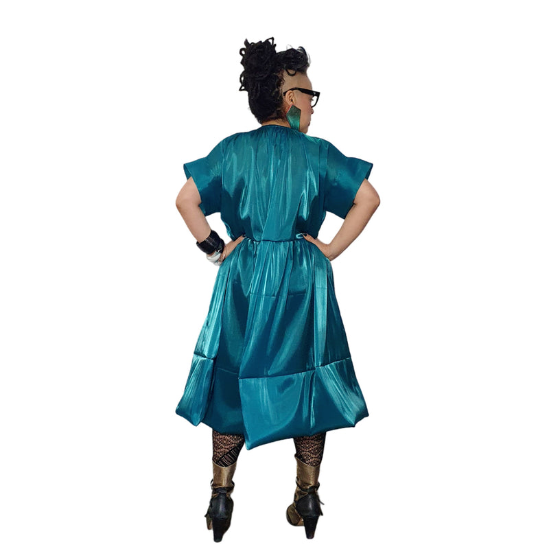 Jolly Dress Turquoise Organza