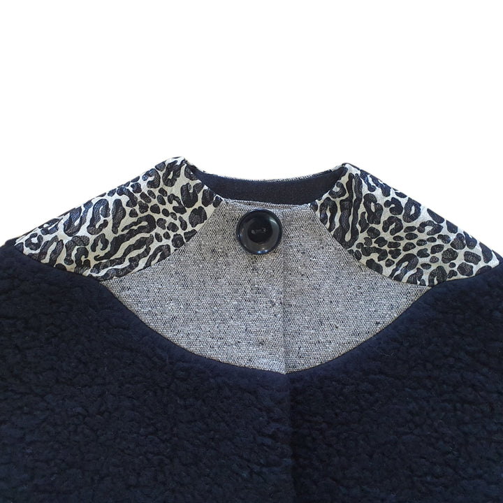 Agnes Wool Cape Black.