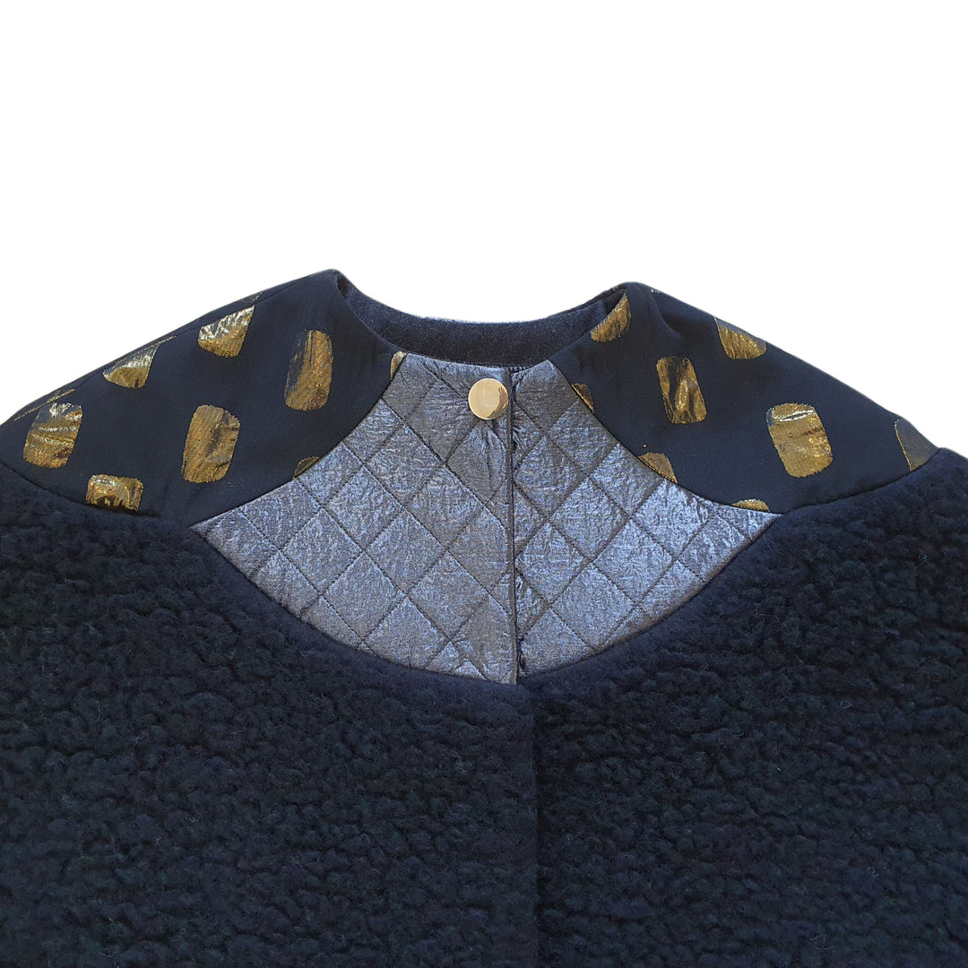 Agnes Wool Cape Black.