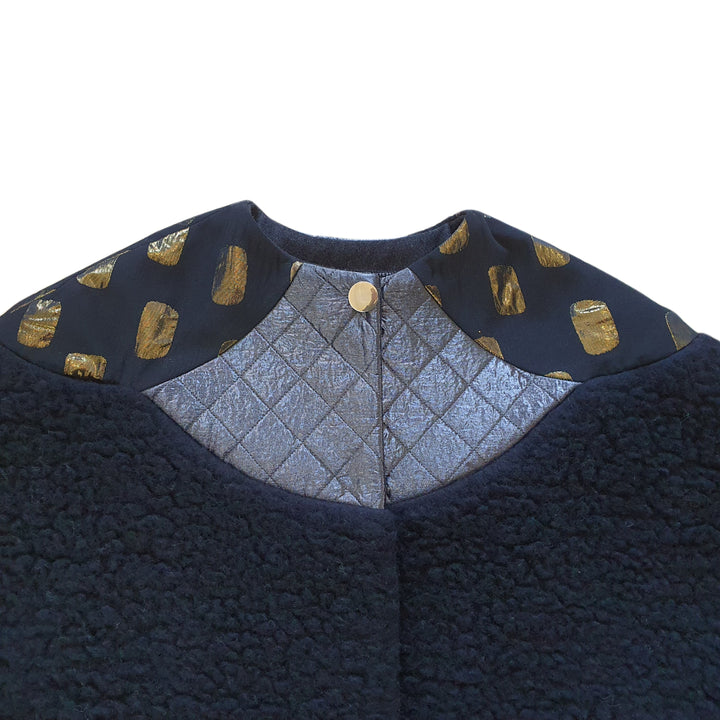 Agnes Wool Cape Black.
