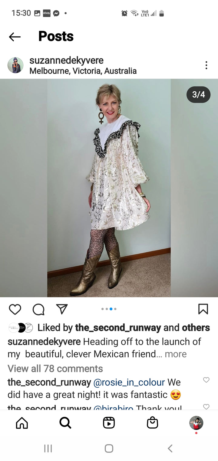 Dazzling Dress. Brocade Silk