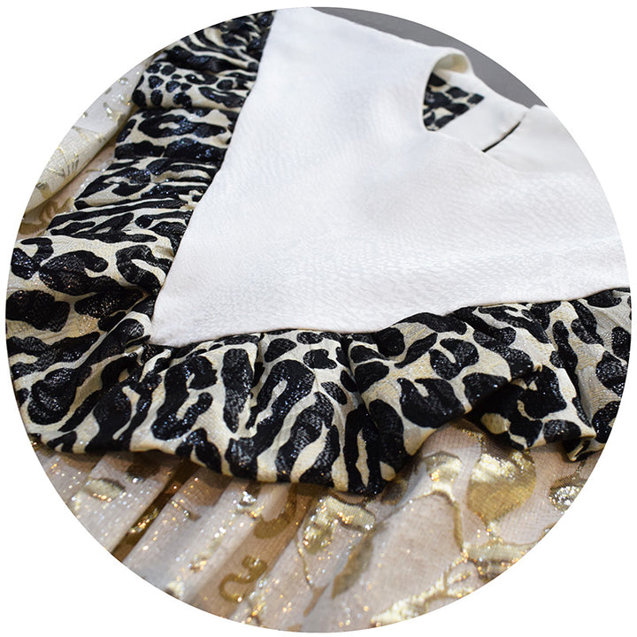 Dazzling Dress. Brocade Silk