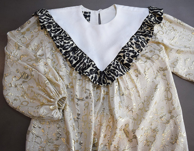 Dazzling Dress. Brocade Silk