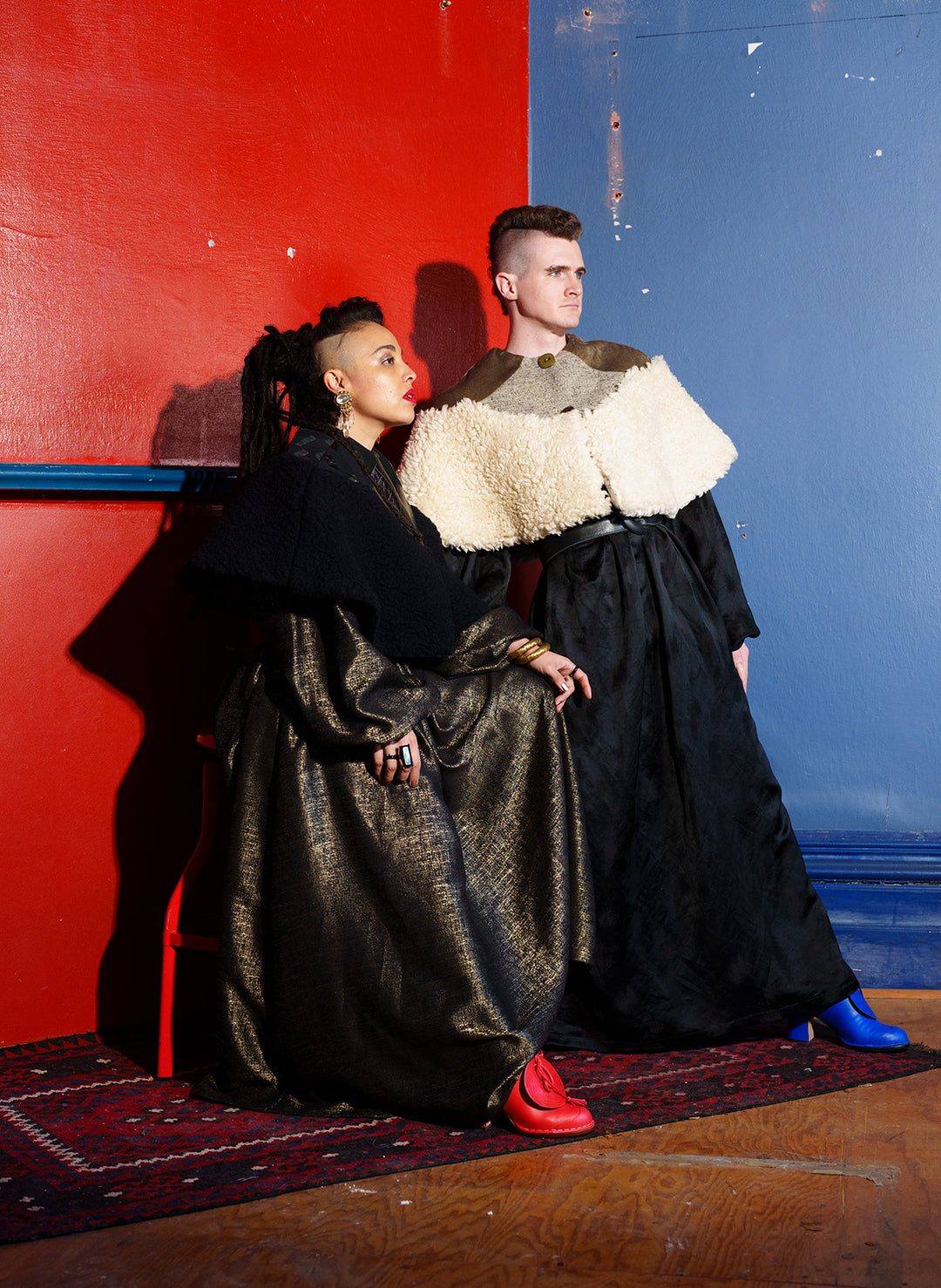 Agnes Wool Cape Black.